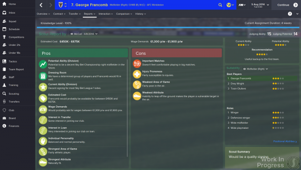 Football Manager 2015 screenshot